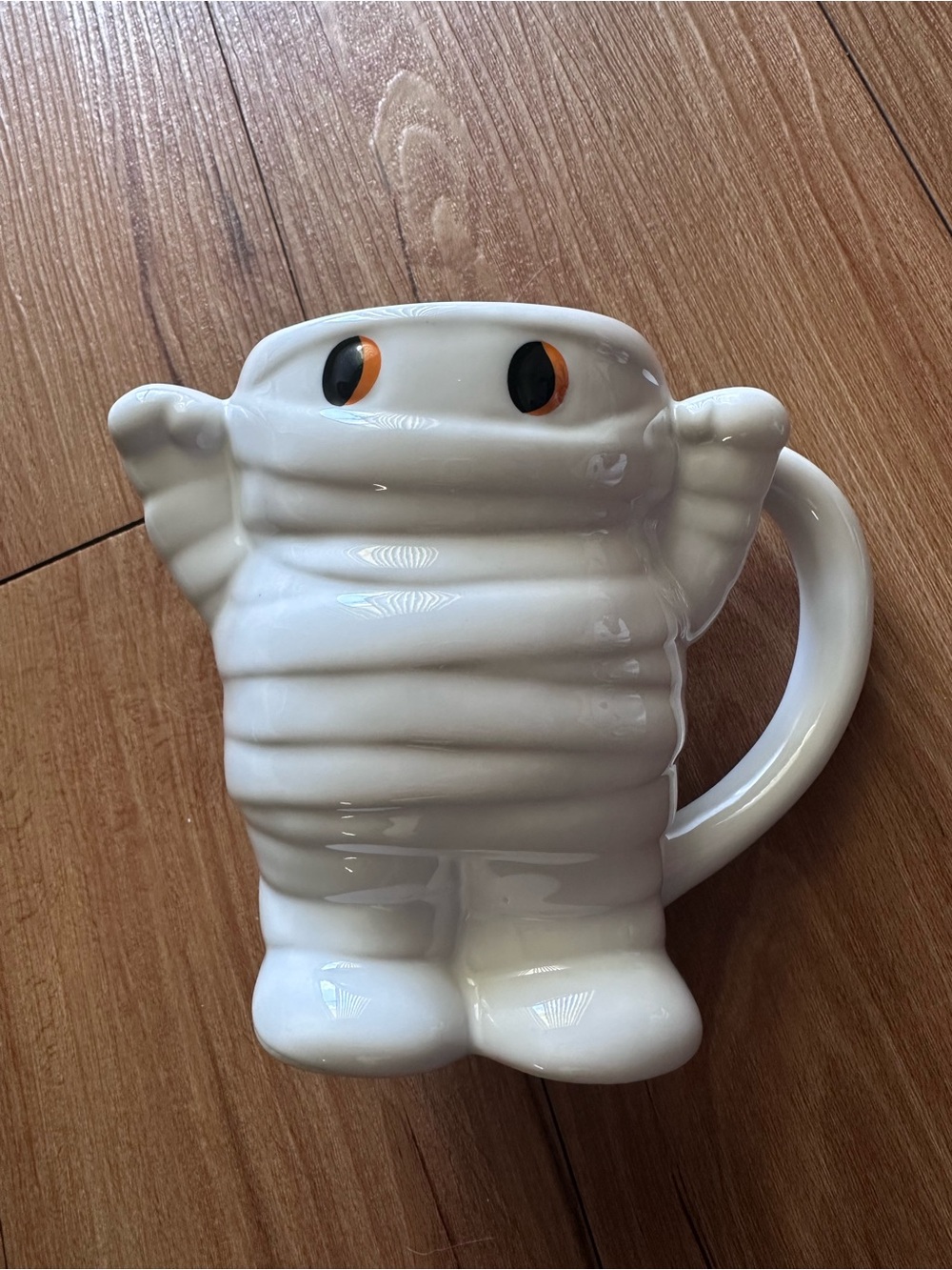 White Halloween Mummy Ceramic Mug